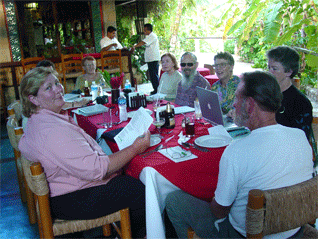 tour group at Palenque